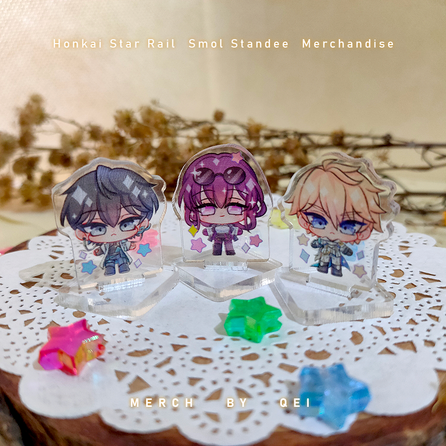 Standee Mini (Standee Kutu) Honkai Star Rail Fanart Merchandise - MERCH BY QEI