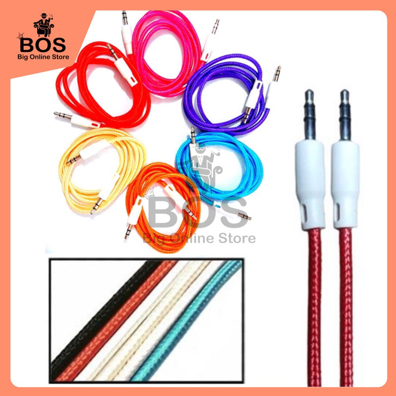 HP BOSS - ( Min. 5 Pcs) Aux Cable 1x1 Jack 3.5mm Male to Male Audio Kbl Mobile Phone Cable Speaker Connection Car/ Microphone/ Etc.