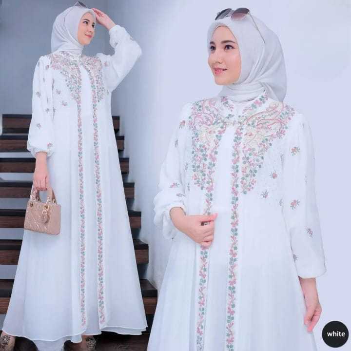 Naret Fashion Desayu Dress, Cringkle Airflow Material, Mix Embroidery, Elegant, Cheapest Luxury Wedding Dress