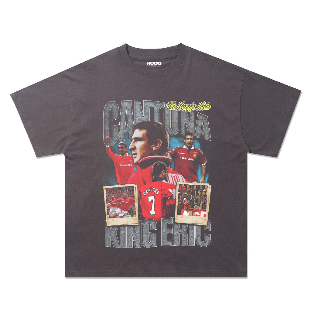 Eric Cantona T-shirt - Manchester United Legend Vintage Oversize 90's