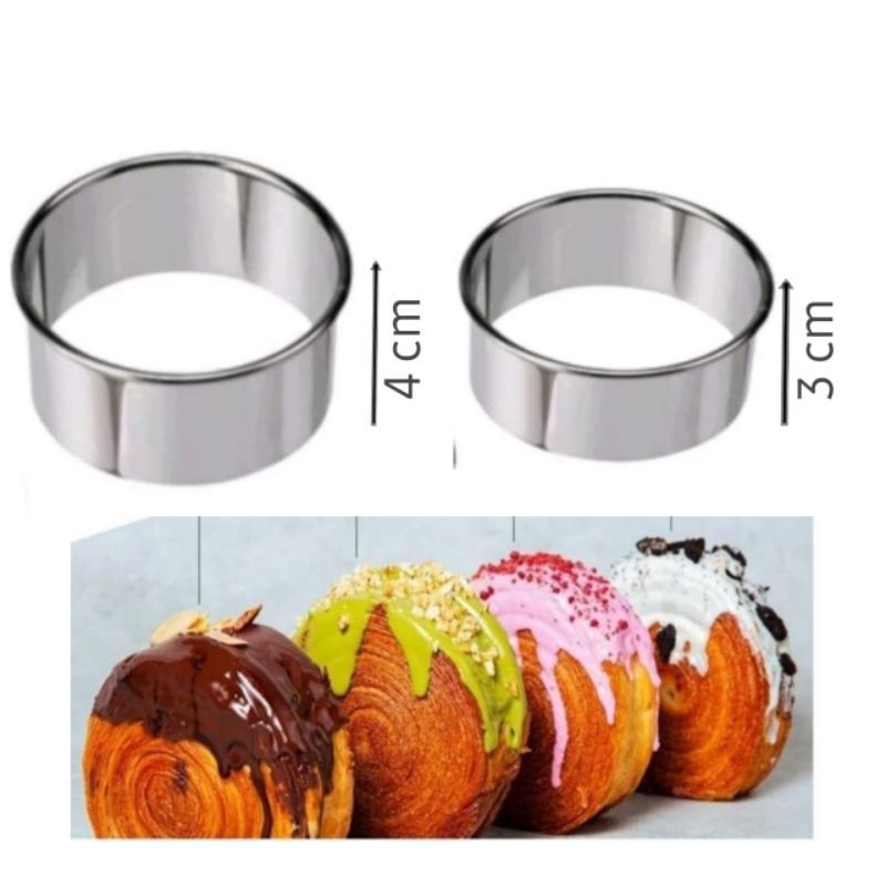 12pc Round Bread ring/burger ring/ stainlees ring cutter uk 2/3/4/5/6/7/8/9/10/11/12cm 3 And 4cm High