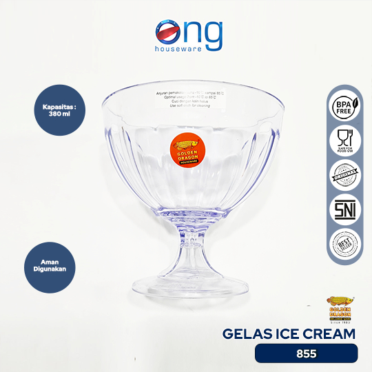 Ong Houseware - Golden Dragon 855 Melamine Fruit Ice Cup