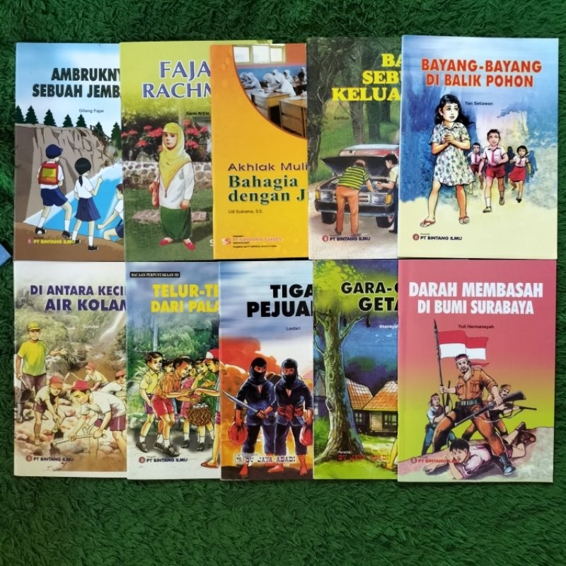 Original Story Book And Short Story Of Eggs-Egg PALASARI GARA-GARA Sap BAKTI A Wetting Blood Family On Earth SURABAYA Among The Water Bubbles Of Shadow Pools Behind Trees Three Fighters Collapse Of Dawn RACHMAN Bridge Happy Honestly