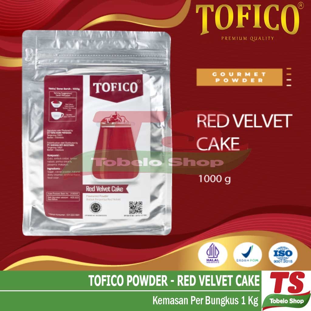 Tofico RED VELVET CAKE POWDER / TOFICO POWDER RED VELVET CAKE / RED VELVET CAKE DRINK POWDER / TOFICO POWDER REDVELVET CAKE / TOFICO REDVELVET CAKE POWDER