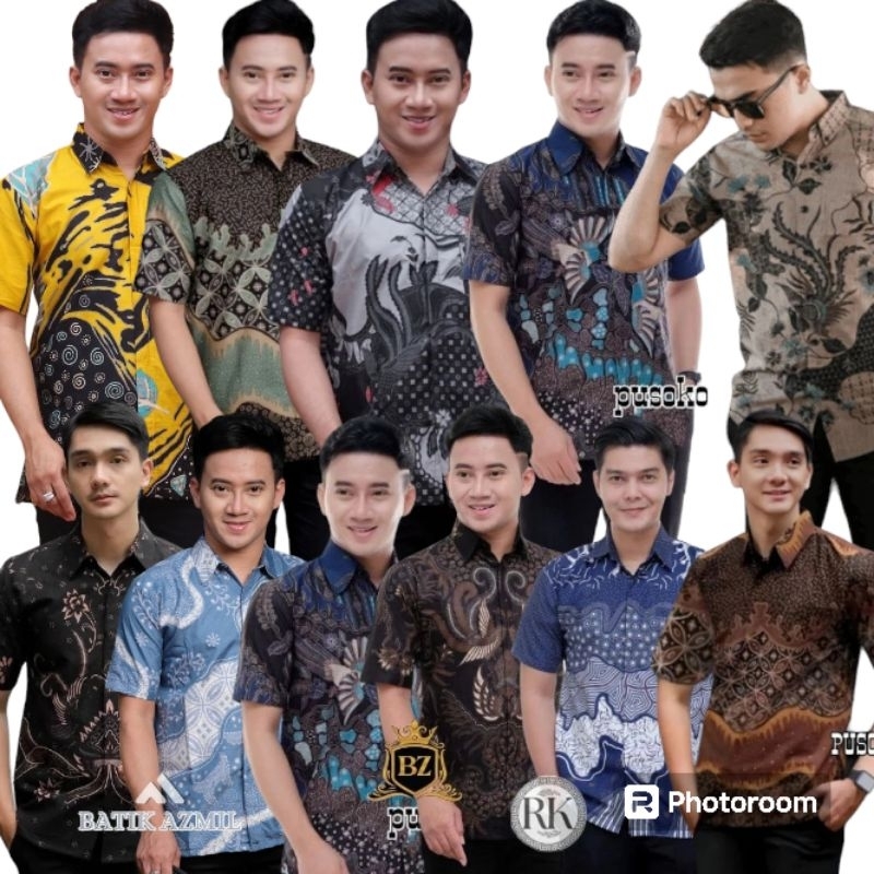 KEMEJA Men's batik ML XL XXL latest batik shirt casual shirt motif 2026