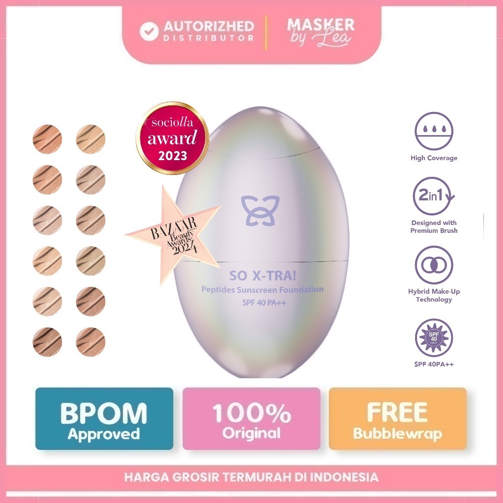 TGR - MOP / Mother of Pearl So X-TRA! Peptides Sunscreen Foundation SPF 40 PA ++