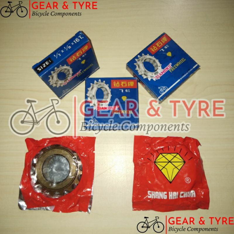 Freewheel Cricket/Cricket Sprocket/Gear (Gear) Bicycle Rear Cricket 16 Diamond Brand