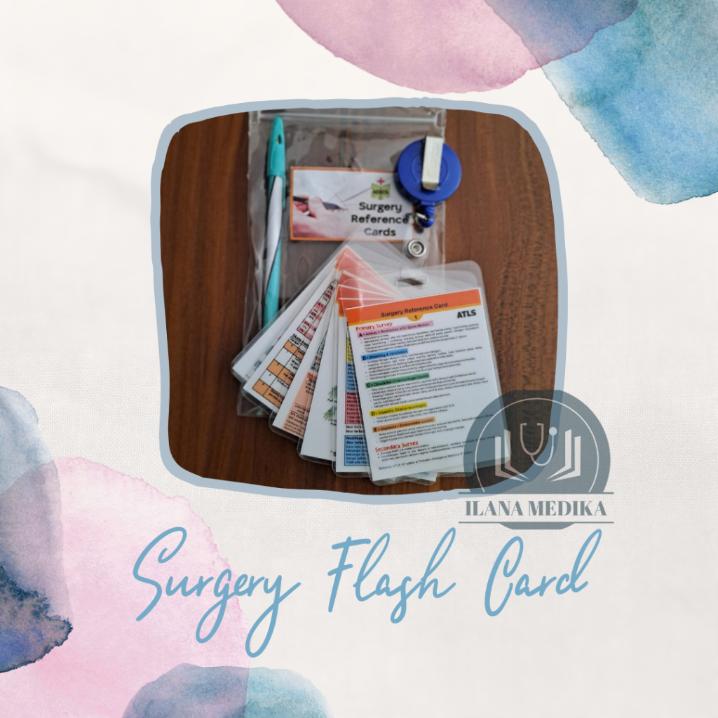 Medical Mini Card Surgery Flash Card Surgery Medical Pocket Book