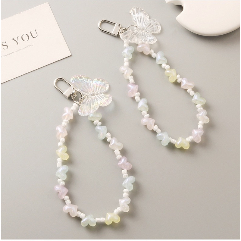 HP GANTUNGAN 12.12 love batterfly keychain accessories airpods cahol keychain chain phonehp lanyard bag chain