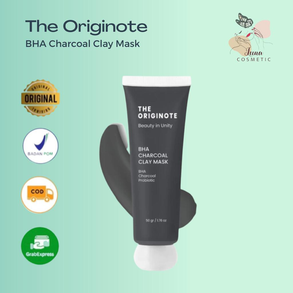 The Originote BHA Charcoal Clay Mask - Exfoliating Mud Mask Facial Mask Removes Dead Skin Cells Removes Excess Oil