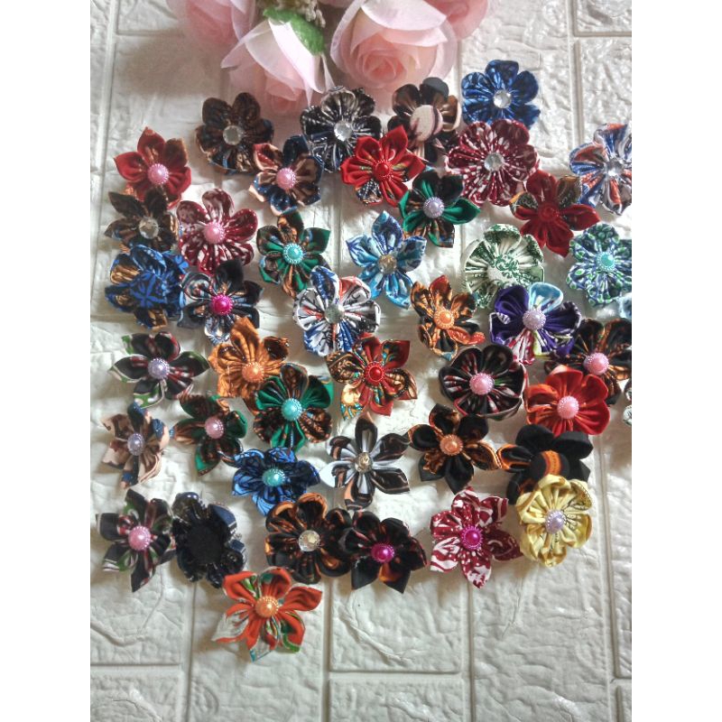 20pcs souvenir batik brooches flower brooches brooch pin kerongsang