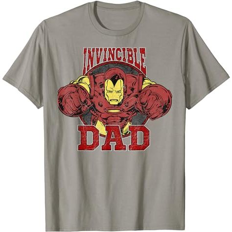 HITAM KATUN PUTIH T-shirt Boys Girls Marvel Avengers Classic Father's Day Iron Man Invincible Dad T-Shirt 1 2 3 4 5 6 7 8 9 10 11 12 Years Import Fashion Tops Distro Baby Black White Navy Premium Cartoon Custom Name Of Cotton Material Girl Boy