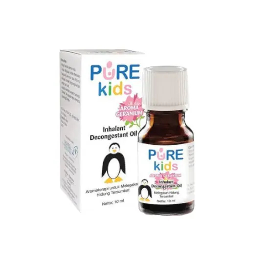 Purekids INHALANT DECONGESTANT OIL 10ml GERANIUM PURE KIDS Nasal Congested