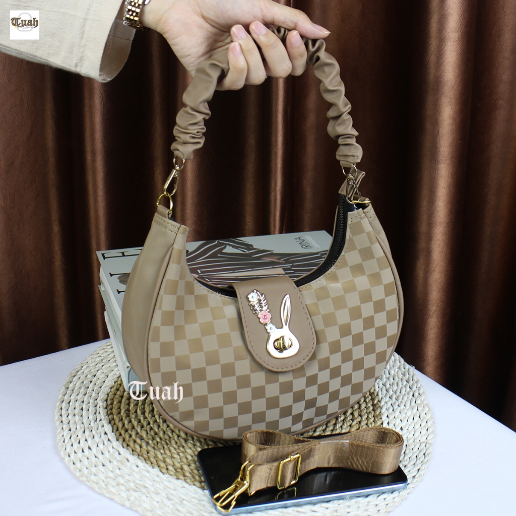 Tuah SLIMBAGS/SL Crocoly Chess Parachute 2 in 1 Series IW-109/Women's Party Bag/Sling Bag/Women's Shoulder Sling Bag/Women's Sling Bag 2024/latest Women's Bag/Bag