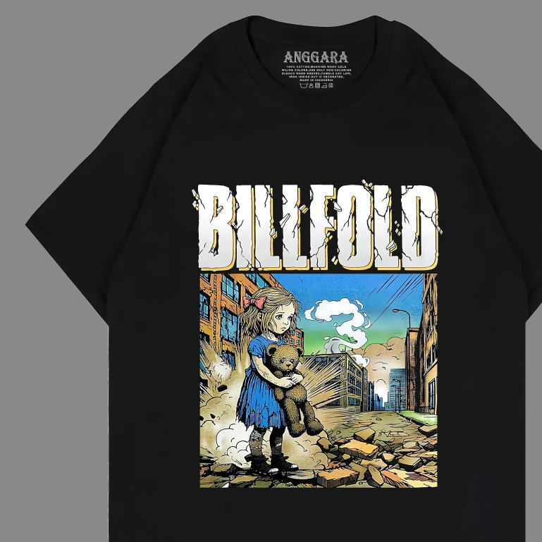 Destroyed City BILLFOLD T-Shirt/HARDCORE BAND T-Shirt/PUNK T-Shirt/METAL BAND Music T-Shirt