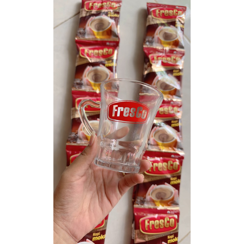 Gift for 1 glass purchase of 2 packs of Fresco Coffee Moka