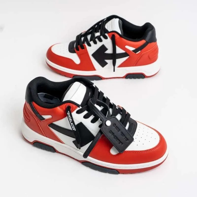 Off-wh*te 'OOO' RED TOP SNEAKER SHOES