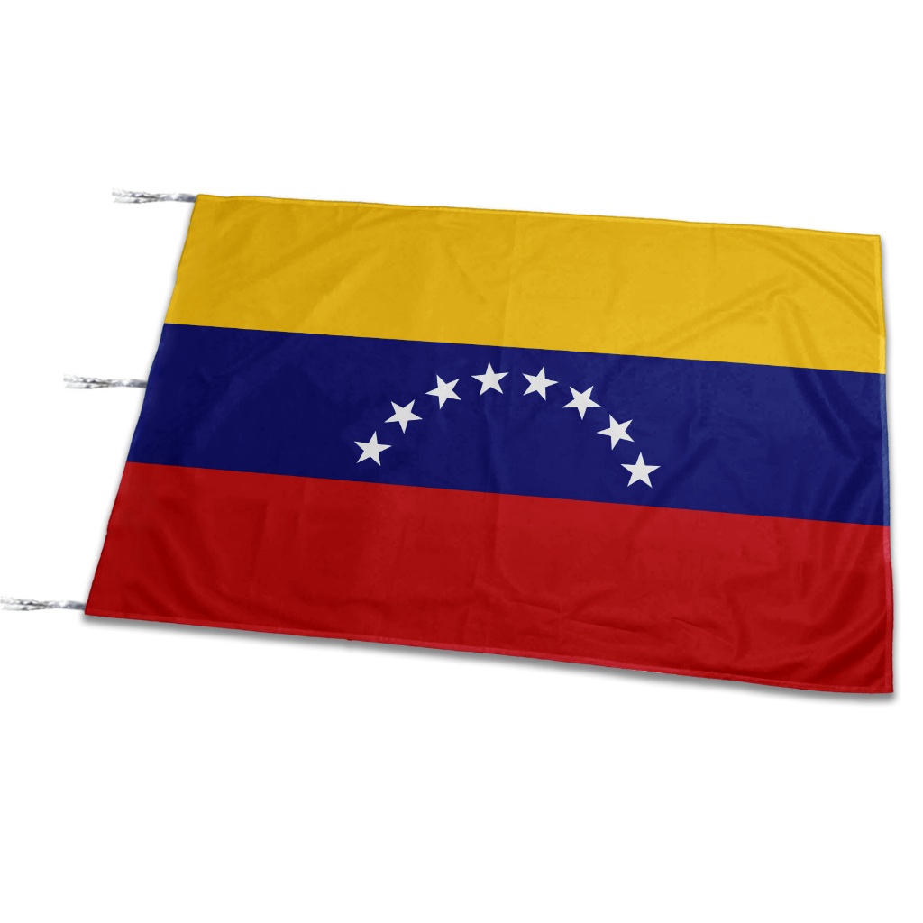 Venezuela Country Flag - Small-Large Size Satin Material, Washable, Bright Color, Fade Resistant