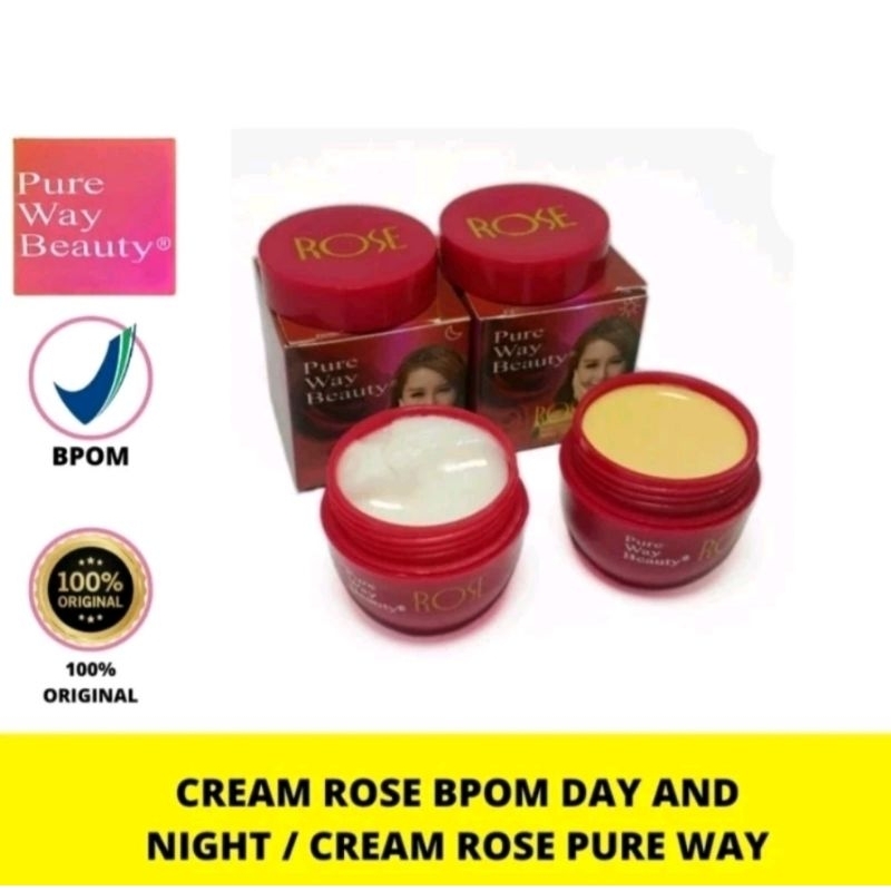 CREAM ROSE PURE WAY BEAUTY DAY & NIGHT