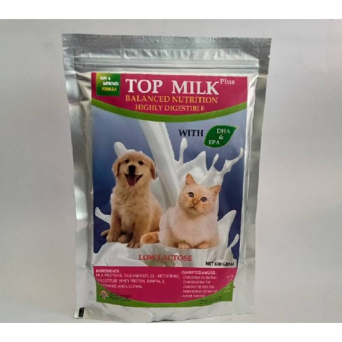 Top milk cat Top milk dog 500 grams cat milk low lactose dog milk