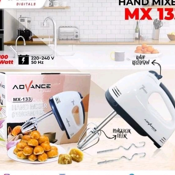 Advance MX 133 Hand Mixer Bread Dough Mixer (7 Speed)