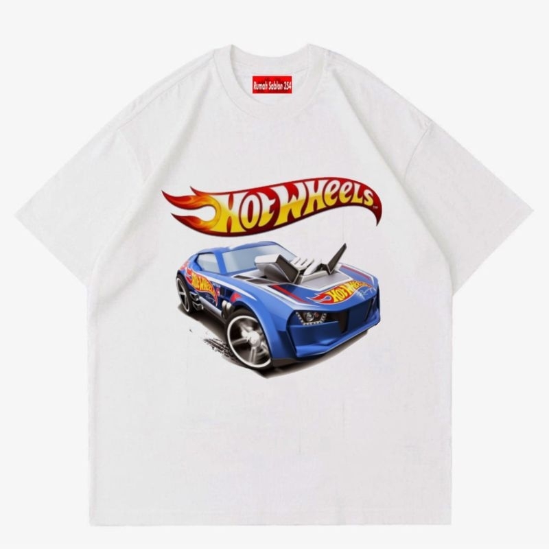 Hotwheels Trackers Car T-Shirt Hot Wheels | Baby Teen Boys Distro Clothes (0-10 Years) - Tops Kids Tshirt K1445 | Streetwear T-Shirt | Y2k Tshirt Men Women Adult Children cotton 24s 30s Tiedye big size S M L XL 2XL XXL 3XL