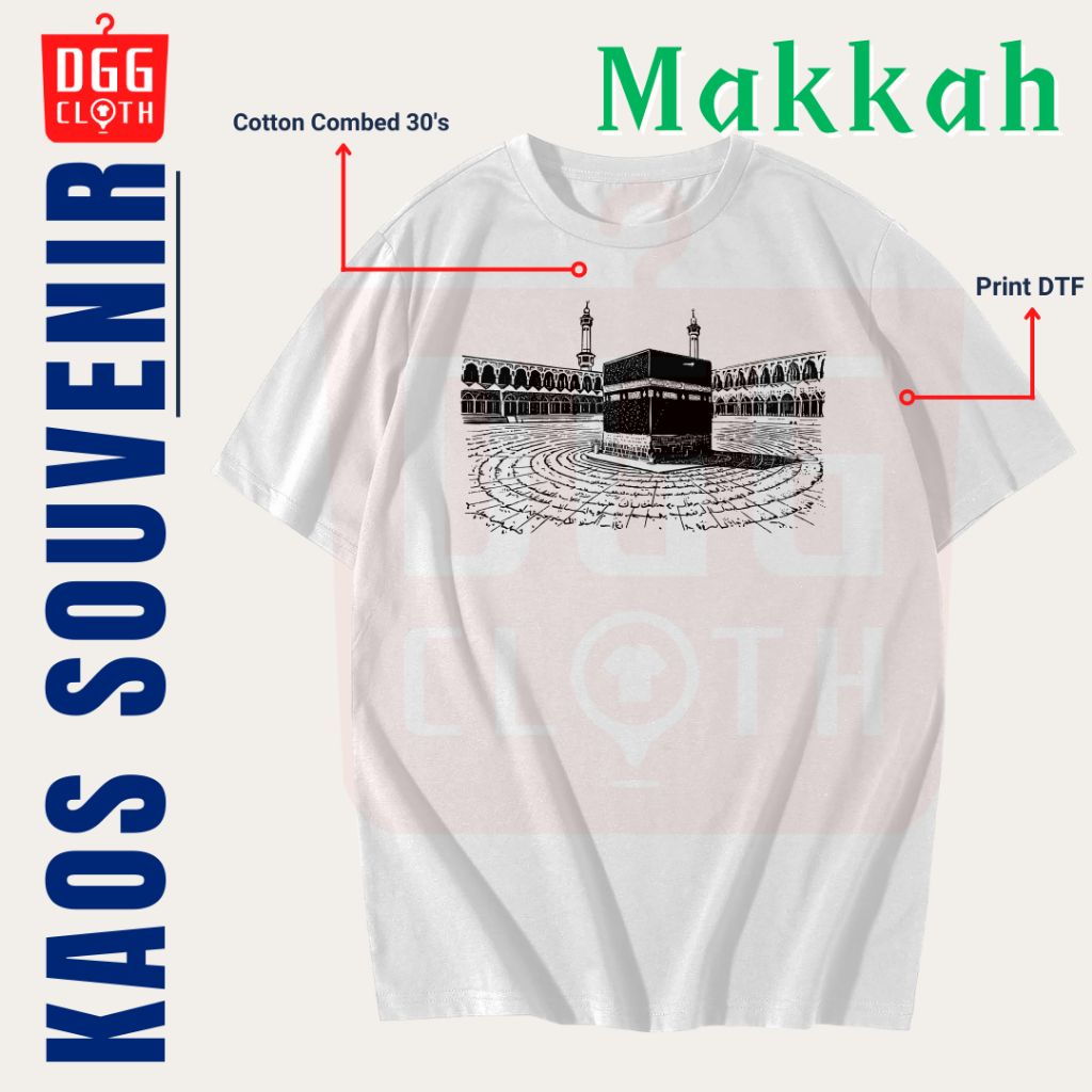 Dggclothing T-Shirts By Mecca Makkah, The Latest Saudi Arabian Souvenir Clothes, Many Variants Of Type 4 Images