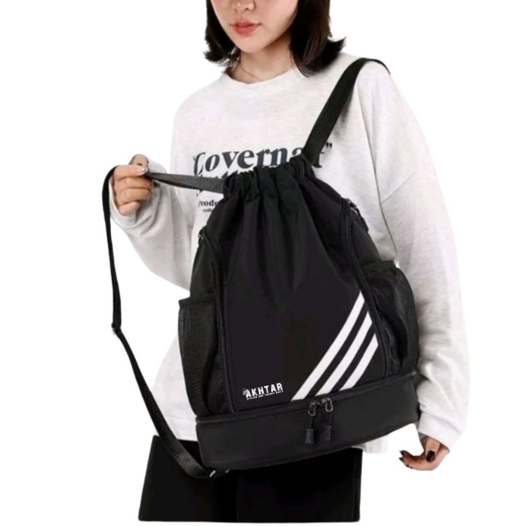 Multi-function Sports and Outdoor Drawstring Bag Multipurpose Fitness Bag Futsal Shoe Bag Unisex Basketball Bag