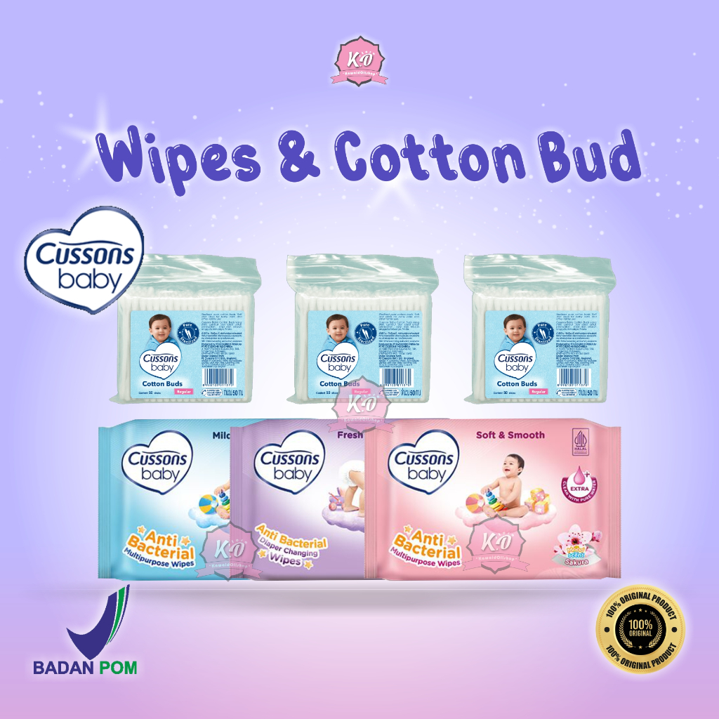 Cussons Baby Wipes | Cotton Buds | Extra & Regular
