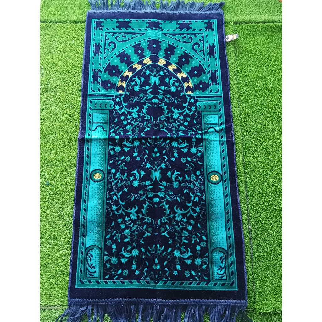 Akbar Sajadah Motif Raudho size Medium / Akbar Sajadah / Raudho Motif Sajadah / Premium Bludru Sajadah / Midi Sajadah