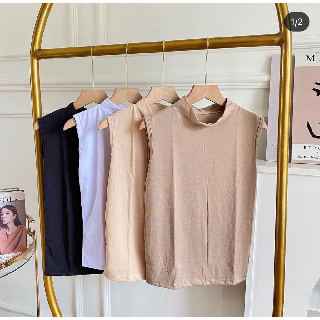 Yukensi Sleeveless Shirt / Cuff Shirt / Lekbong Cuff / Basic Kuntung Cuff Inner / Women's Buntung Cuff Spandex Material Premium Standard Size