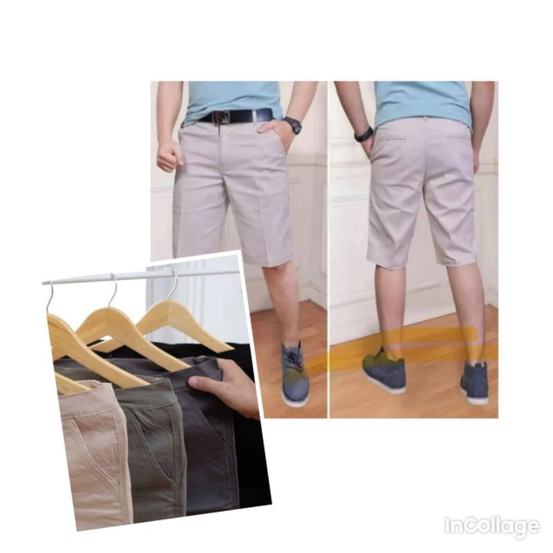 KATUN Men's cotton chino shorts men's chino shorts men's cotton shorts / sizes 27 to 38