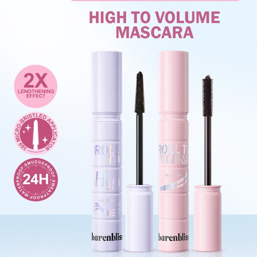 Bnb Barenbliss Korean Roll To Volume Mascara/Long Lasting Waterproof Smudgeproo/Lengthening, Volumizing Mascara