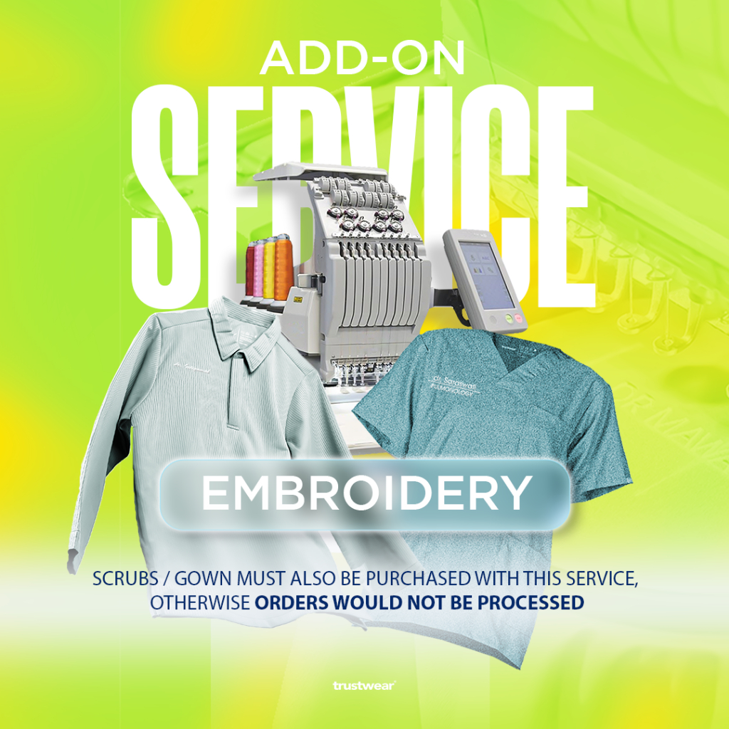 NAME EMBROIDERY Doctor's Scrub Nurse's Scrub Shirt and Pants Set Doctor's/