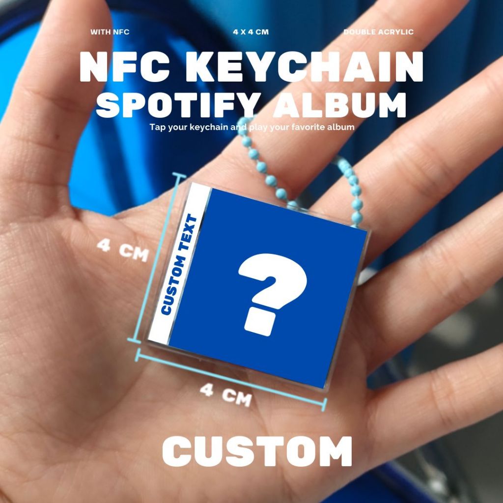 GANTUNGAN Custom NFC Keychain Album Acrylic Keychain K-Pop Idol Merchandise Kpop Merch Acrylic Ganci 2 Sides UV Print