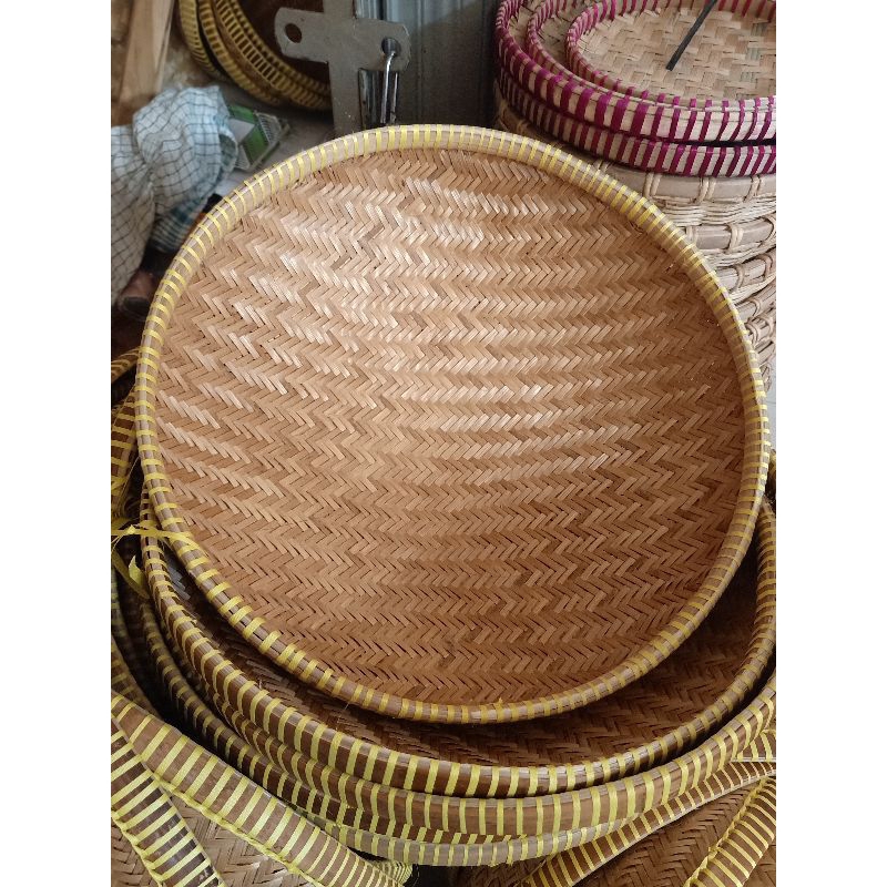 Jumbo Bamboo Kalo Jumbo Bamboo Nyiru Diameter 50CM Traditional Strainer Bamboo Strainer