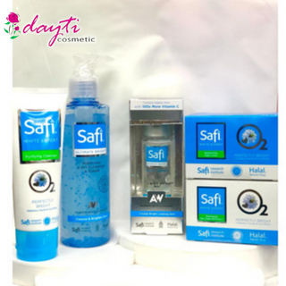 Safi White Expert Contents 5pcs (cleanser 2in1,crystal essence35ml,cleanser 50g,night,day25g)