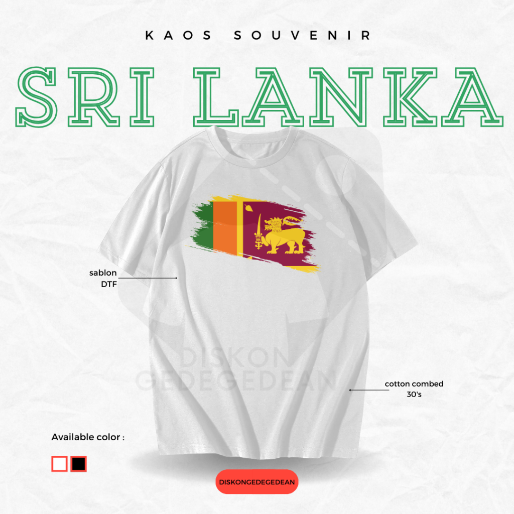 Diskongedean T-Shirt Souvenir Sri Lanka T-Shirt By Colombbo Sri Jayawardenapura Kotte Adult Children Type 2