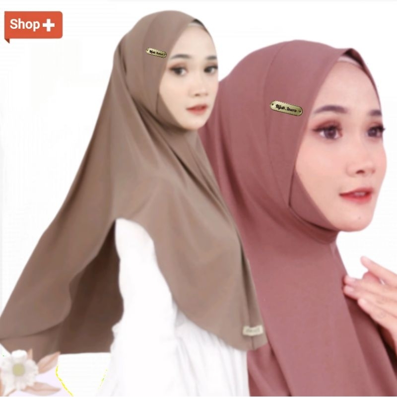 Inara Instant Hijab Chin Jersey Super size L Thick malay Hijab