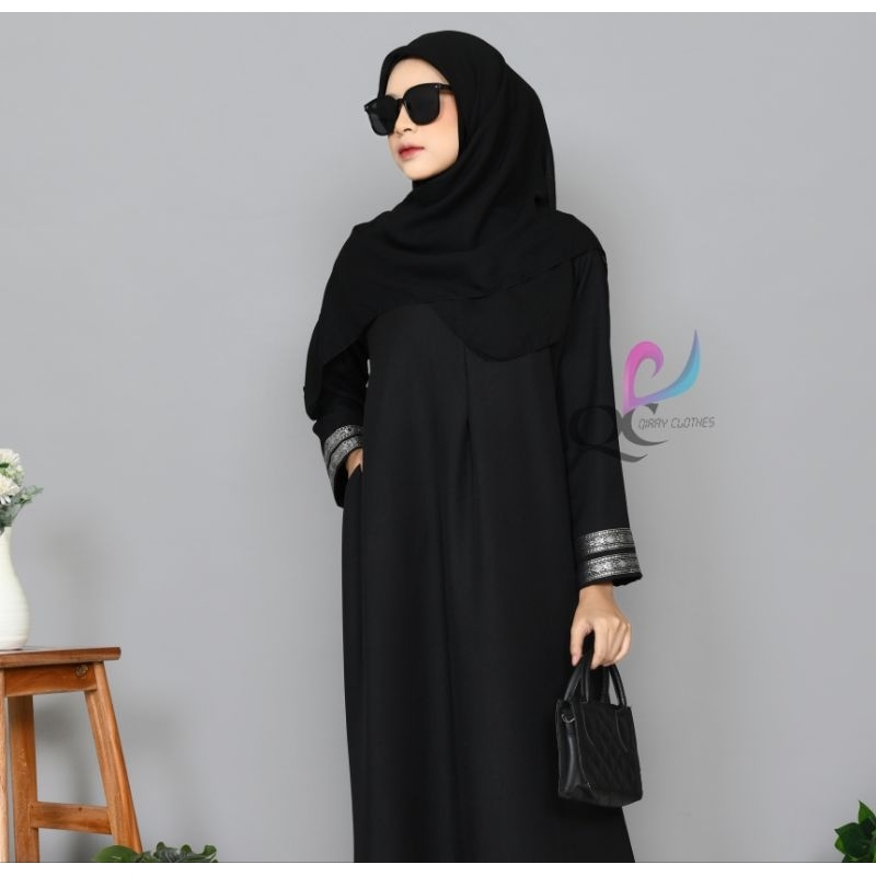 ABAYA MADINNA EMBROIDERED INDIA black arabian dress variations