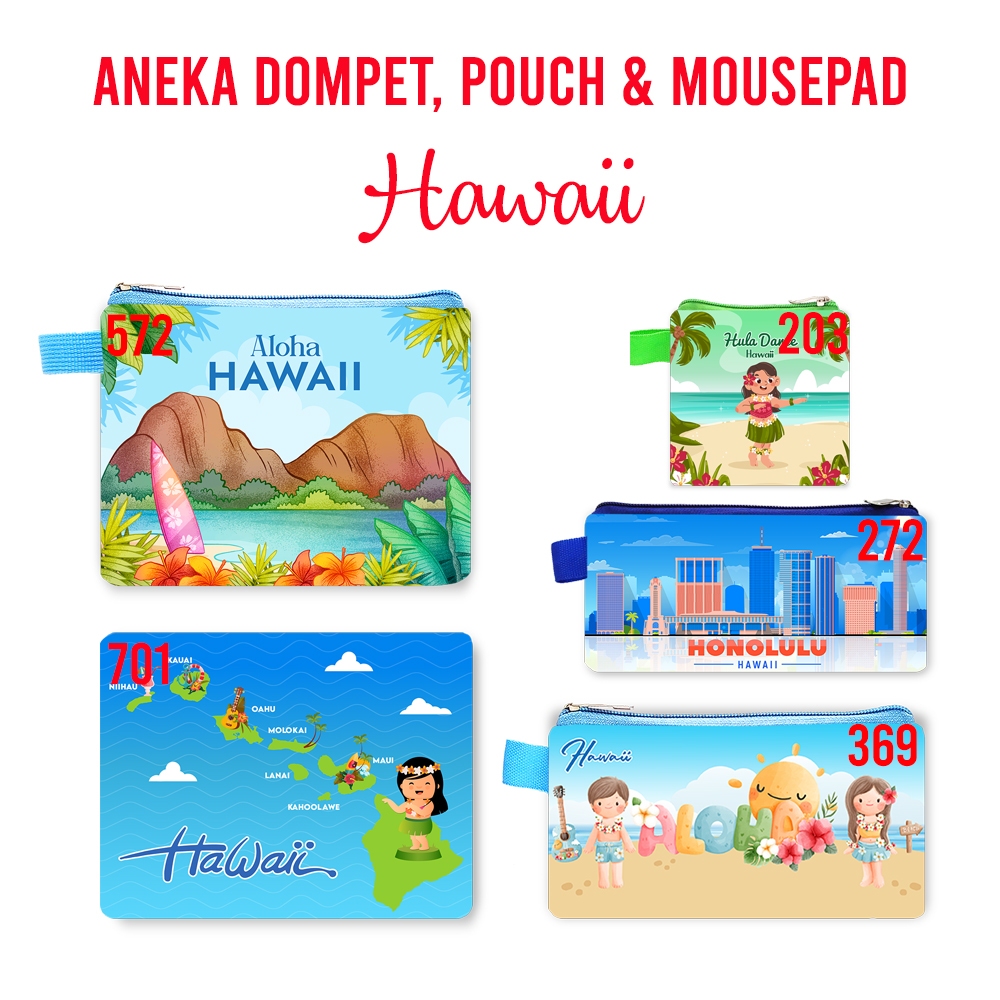 Hawaii American Wallet Landmark Souvenir Souvenir Souvenir Souvenir By Mini Wallet Country Long Wallet Pouch Mouse Pad