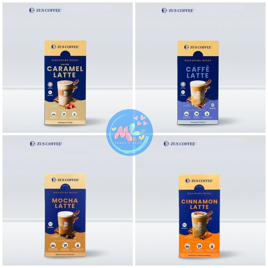 (READY ) zus coffee zus coffee malaysia caramel latte / mocha latte / dolce latte
