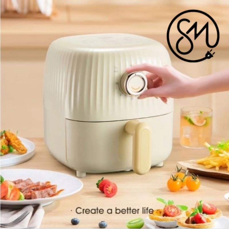 Air Fryer Samono SW-AF24 2.4 Low watt 500w SWAF24 Airfryer Mini AF24
