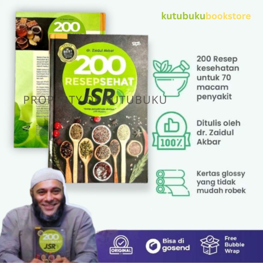 Book 200 HEALTHY RECIPES JSR dr. Zaidul Akbar, the Healthy Way of the Prophet SAW