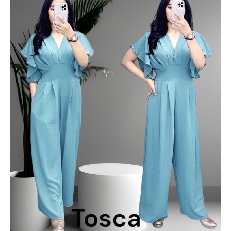 Latest imported plain crinkle airflow adult women's wrinkled jumpsuit