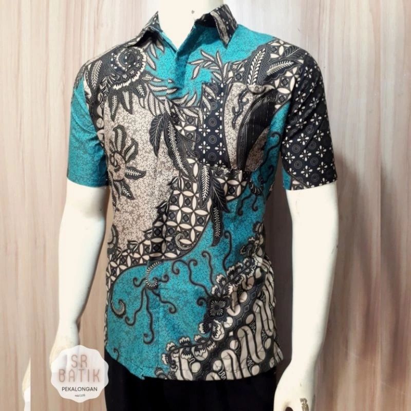 KEMEJA Batikuu New-Men's Shirt-Short-Sleeved-848VO-Shirt-Pilot-Prank-PDL-Technist Of Men's batik Shirt Short Sleeve