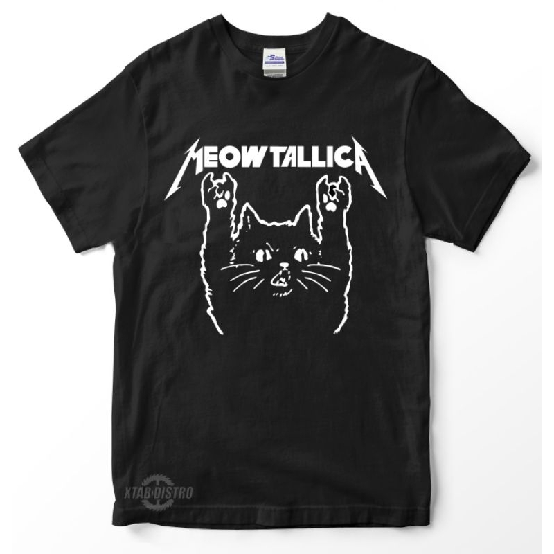MEOWTALLICA Premium tshirt oversize band meowtalica streetwear