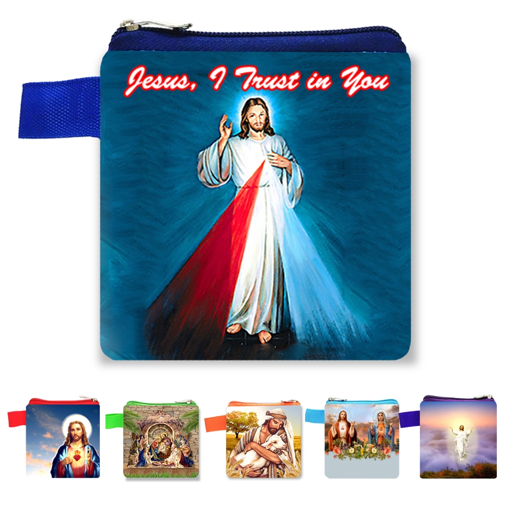 Christian Wallet Series Jesus Christ Jesus Christ Christian Souvenir Christian Catholic Rosary Holder