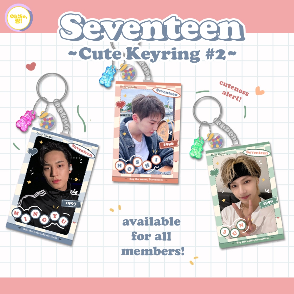 GANTUNGAN Seventeen KEYRING Buttonscarves CUTE CARAT KEYCHAIN KEYCHAIN CARATDEUL CARATLAND MERCH BOYFRIEND KPOP 17