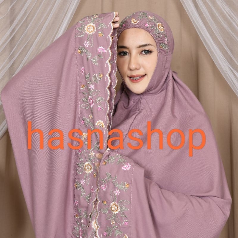 Embroidered Mukena and Latest jumbo by hasnashop